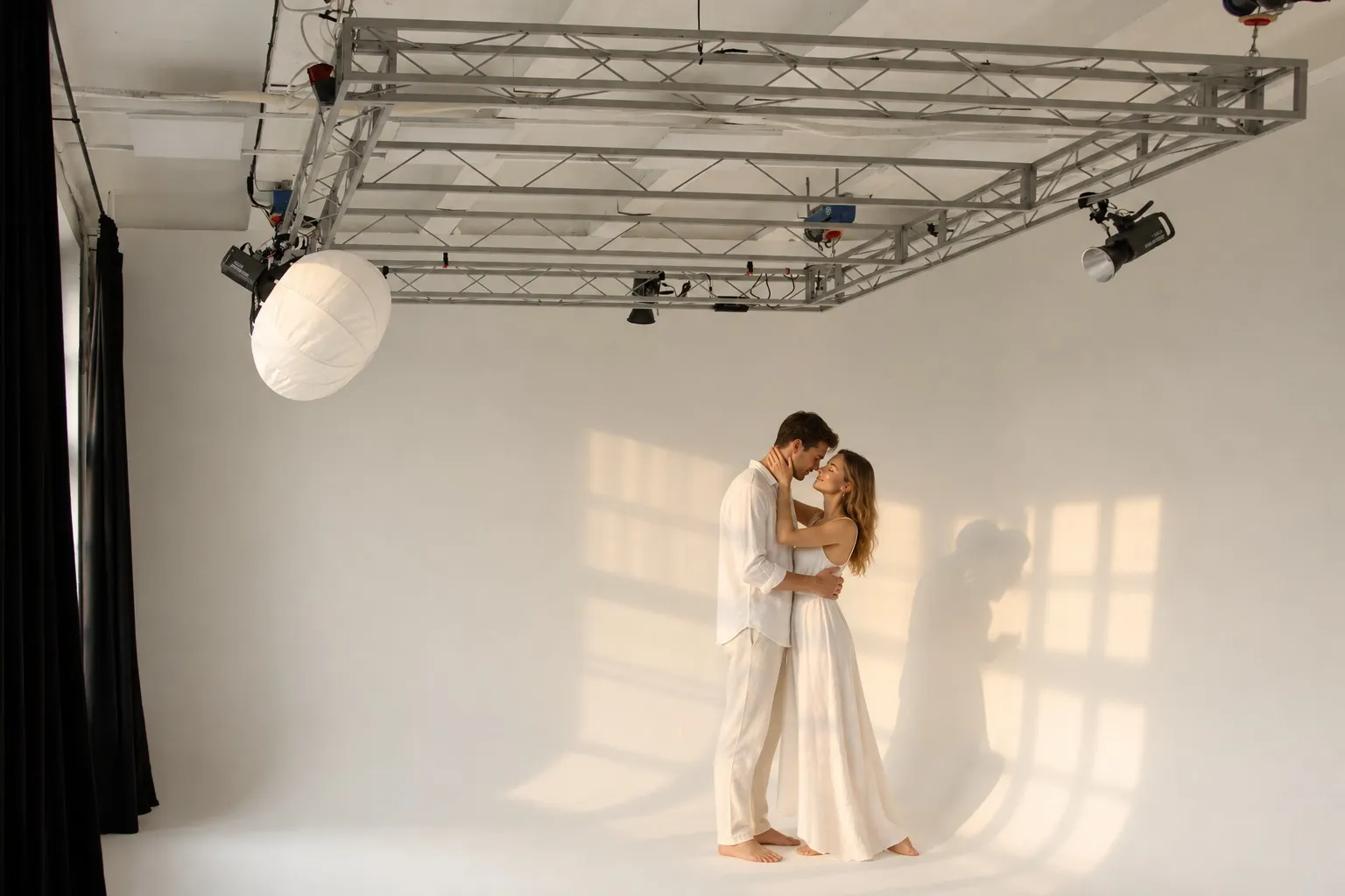 объятия в солнечных бликах. Love story для пары — фотосессия в зале Лантан, PhotoHub
